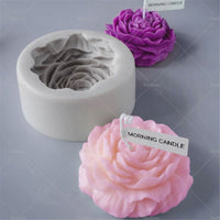 Silicone Peony Aromatherapy Soap Wax Candle MOLD Making Resin Mould DIY Craft