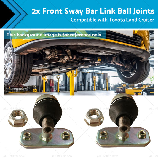 2x Front Sway Bar Link Ball Joints Suitable for Land Cruiser 98-07 48802-60050