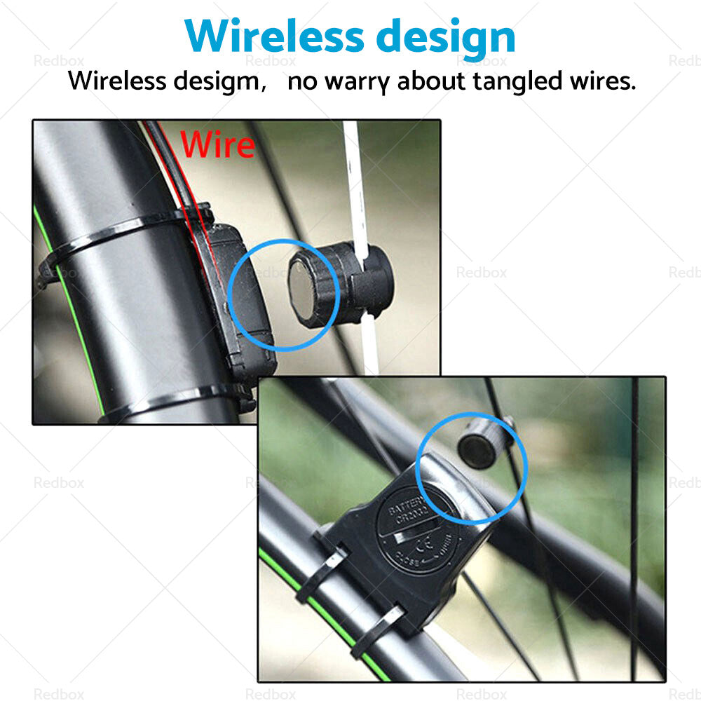 Wireless Cycling Bike Bicycle LCD Cycle Speedometer Computer Odometer Waterproof