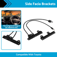 2 DIN Fascia Facia dash kit side trims BracketsUSB AUX port Suitable For Toyota