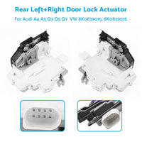 1 Pair Rear Left  Right Door Lock Mechanism Actuator For Audi A4 A5 Q3 Q5 Q7 VW