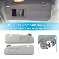 Left  Right Sun Visor Suitable For Toyota Kluger Highlander 2008-2013 W or  Light