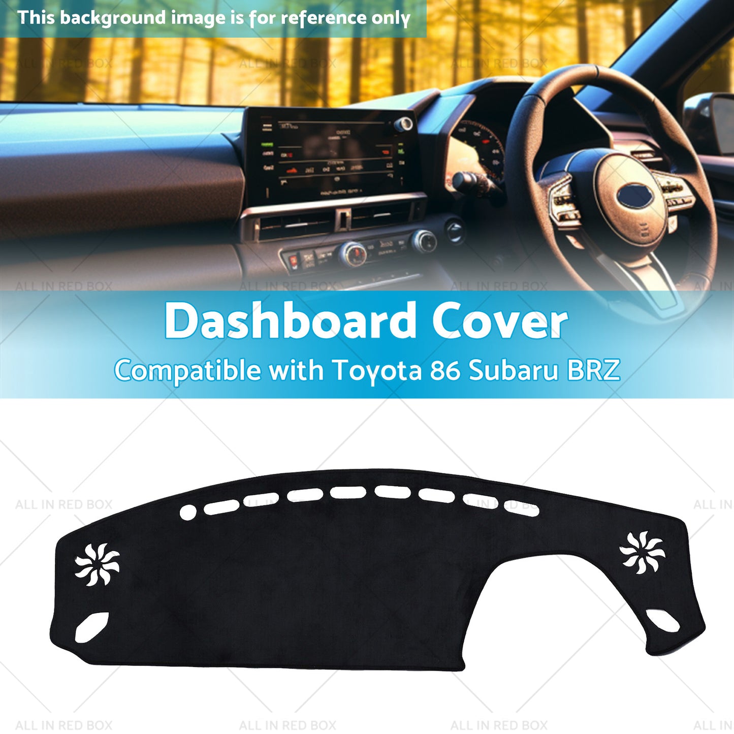 Dashboard Suitable for Toyota 86 Subaru BRZ 2021-2023 GT GR Dash Mat Sunshade