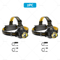 12000000lm USB Rechargeable Headlight Head Torch Lamp Flashlight LED Headlamp