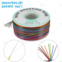 Wrapping Wire Tin Plated Copper Wire P or N DM-30-1000 30 AWG 250M Length 8 Colors