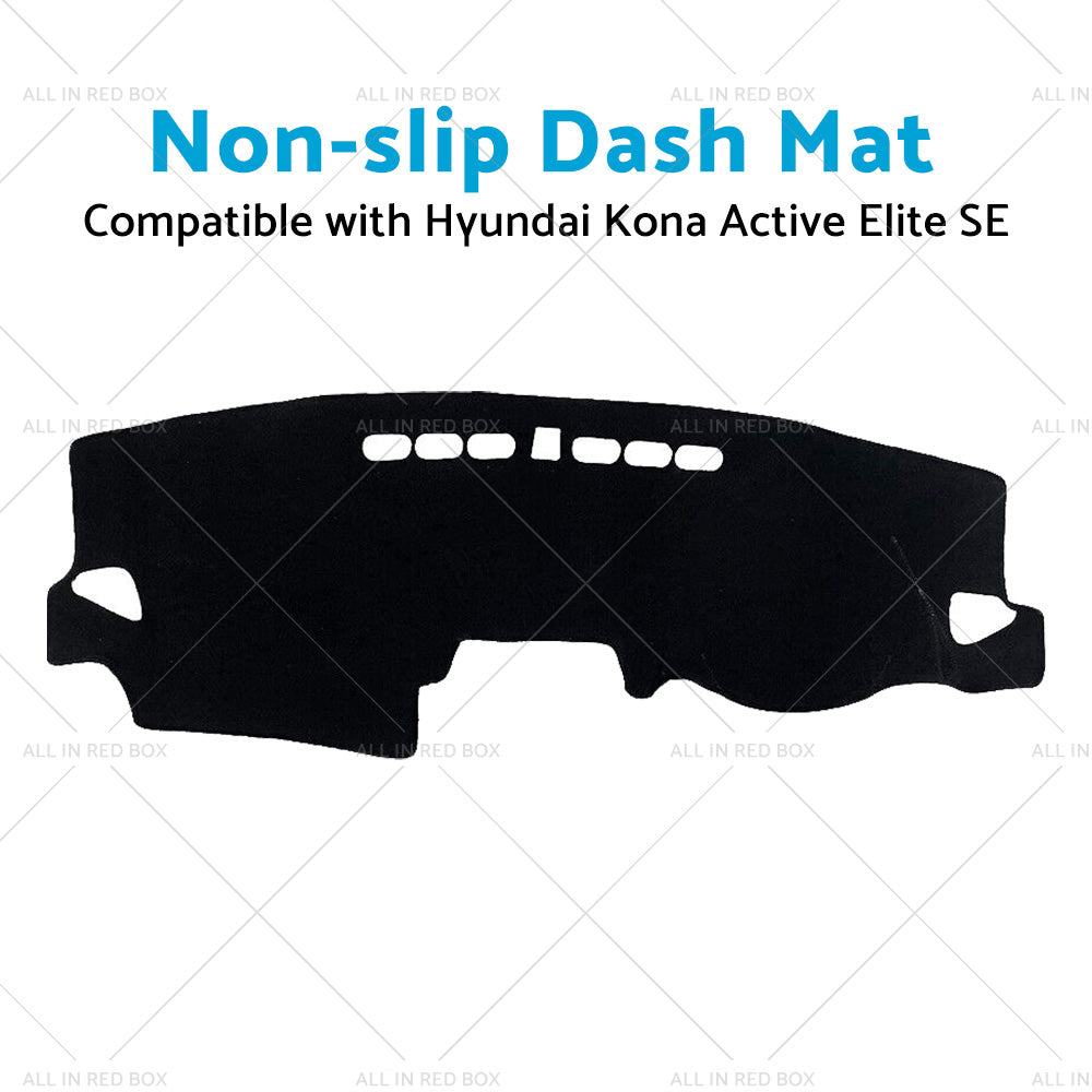 NO HUD Non-Slip Dash Mat Suitable For Hyundai Kona Active Elite SE 7 2017-2023