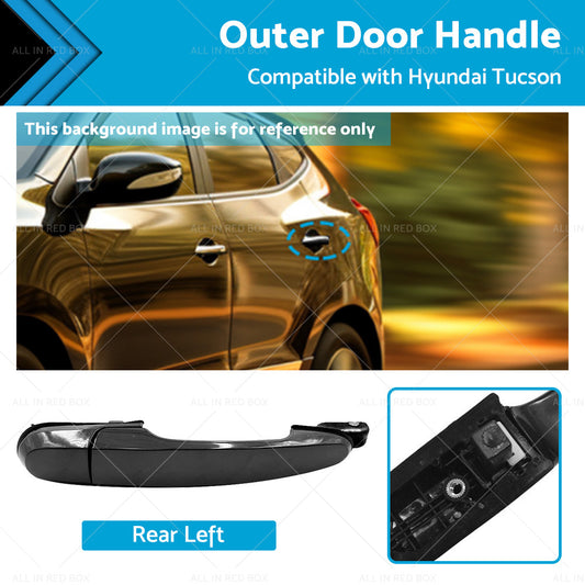 Rear Left Smooth Exterior Outer Door Handle Suitable For Hyundai Tucson 05-09