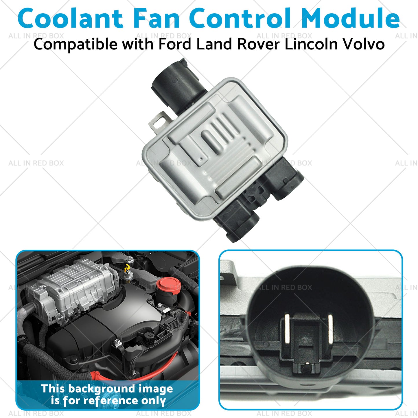 Coolant Fan Control Module Suitable for Ford Land Rover Lincoln Volvo 7T4Z8B658B