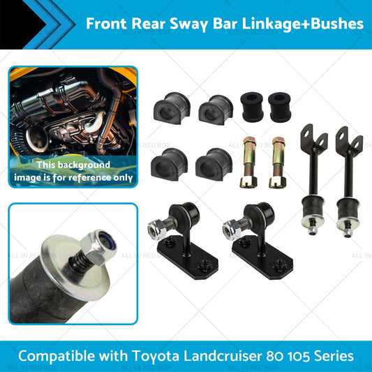 Front Rear Sway Bar Linkage+Bushes Suitable for Toyota Landcruiser 105 80 Series