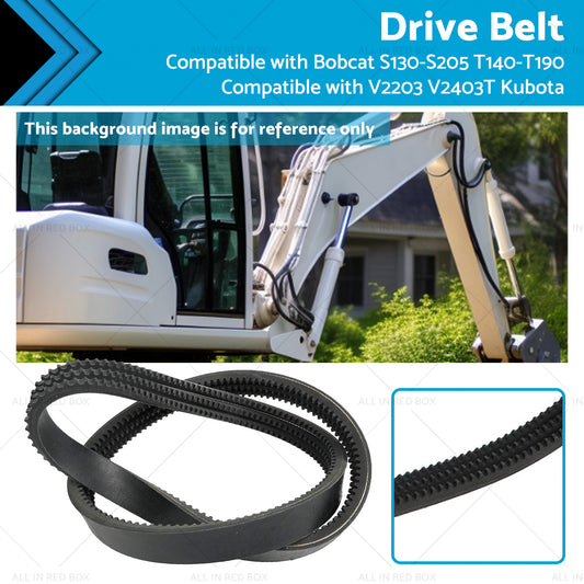 Drive Belt Suitable for Bobcat S130-S205 T140-T190 V2203 V2403T Kubota 6736775