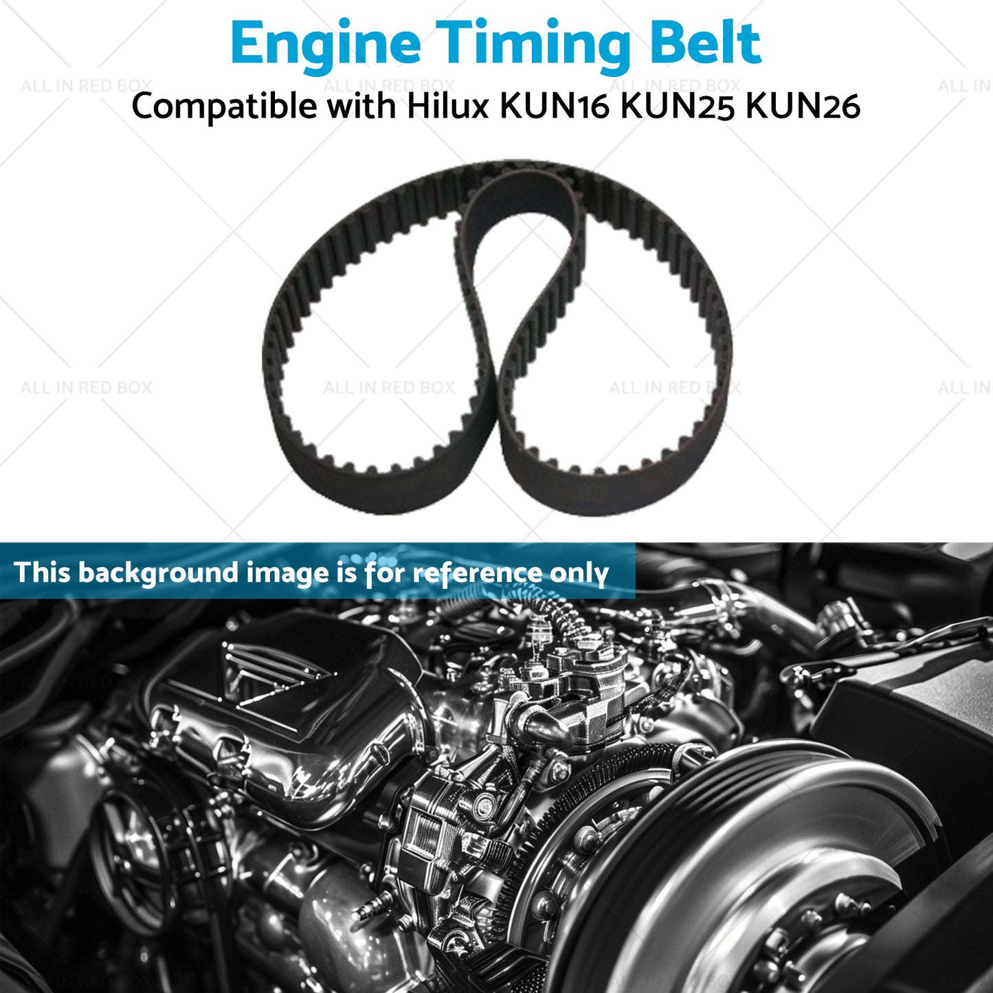 1KD-FTV Engine Timing Belt Suitable for Hilux KUN16 KUN25 KUN26 3.0L Diesel