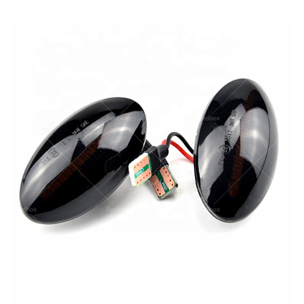 Pair LED Side Indicator Turn Signal Light Lamp For Mini Cooper JCW R50 R53 R52