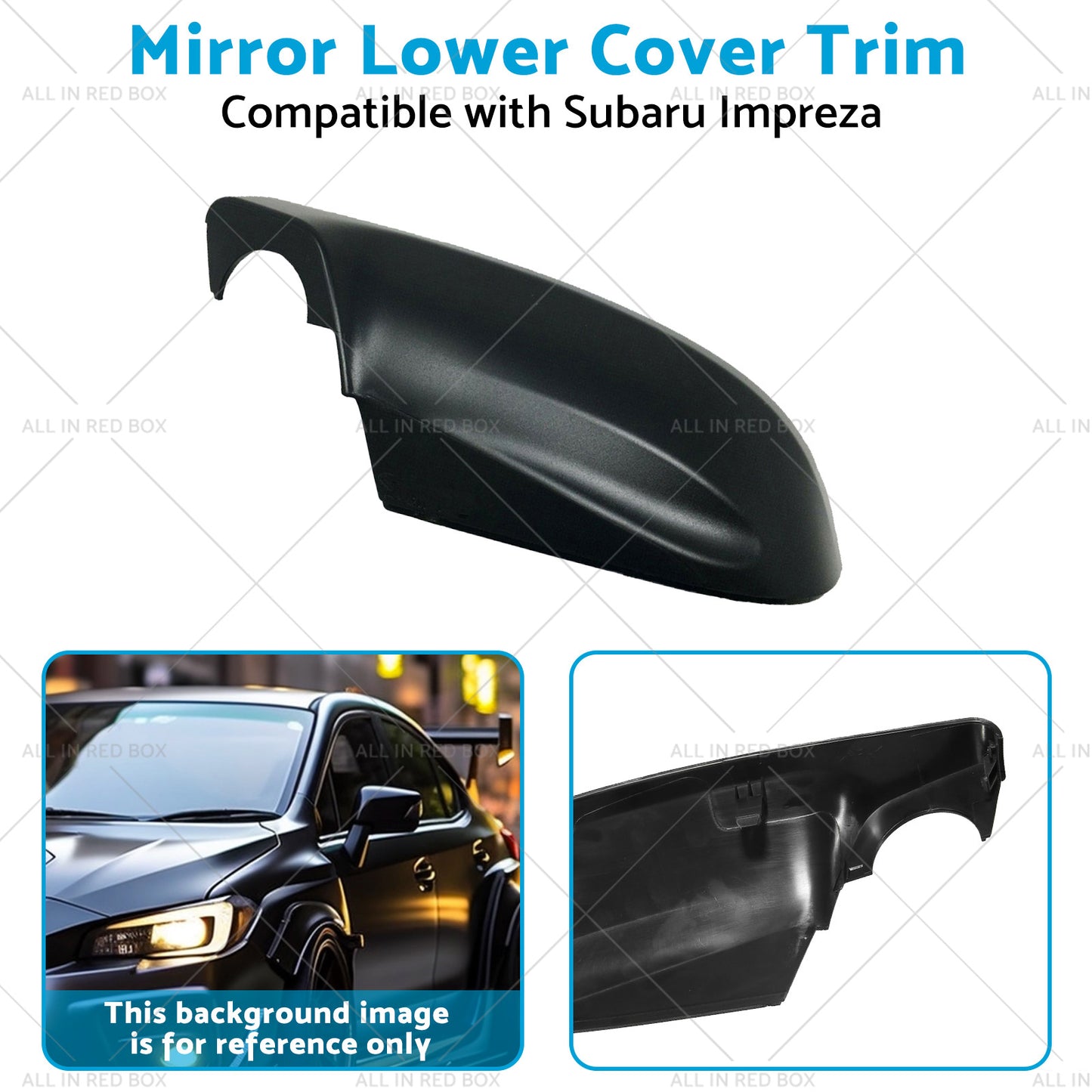 Mirror Lower Cover Trim Suitablefor 16-23 Subaru Impreza Forester Outback XV G5X