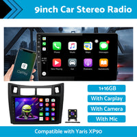 Suitable For Toyota Yaris XP90 05-12 Android 11 Carplay Radio Head Unit GPS Navi