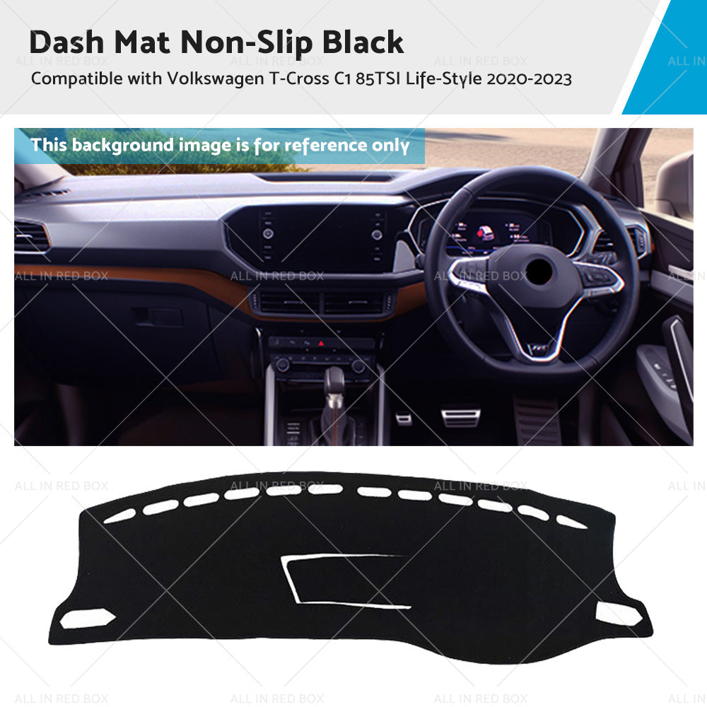 Non-Slip Dash Mat Suitable For Volkswagen T-Cross C1 85TSI Life-Style 2020-2023