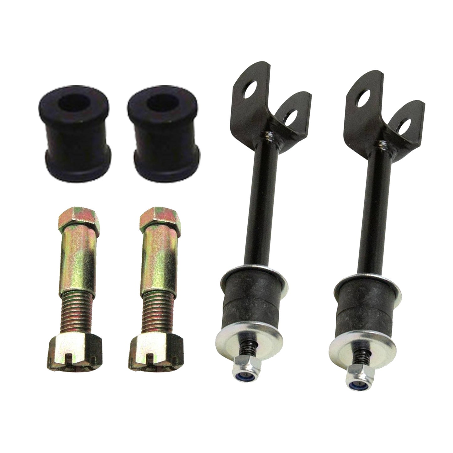 2 Rear Sway Bar Link+Bush Kit Suitablefor Toyota Landcruiser FJ80R HZJ80R HDJ80R