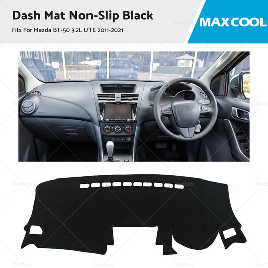 Non-Slip Dash Mat For Mazda BT-50 3. 2L UTE 2011-2021 Dashboard Cover Black