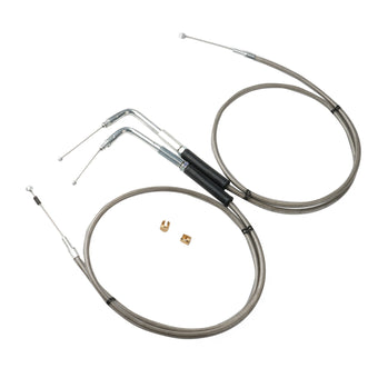 compare product Throttle and Idle Cable Set 56-1/2 Stainless Steel Suitable For Harley-Davidson