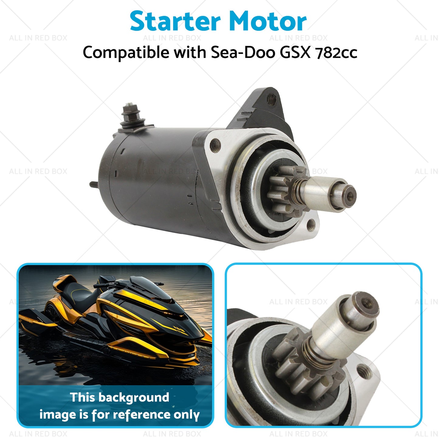 Starter Motor Suitable For 95-99 Sea-Doo 1800 GSX Speedster SPX Rotax Marine