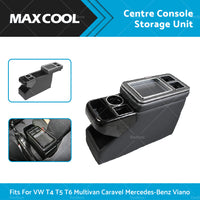 Centre Console Storage Unit w or Cup Holder Fit For VW T4 T5 T6 Multivan Caravel