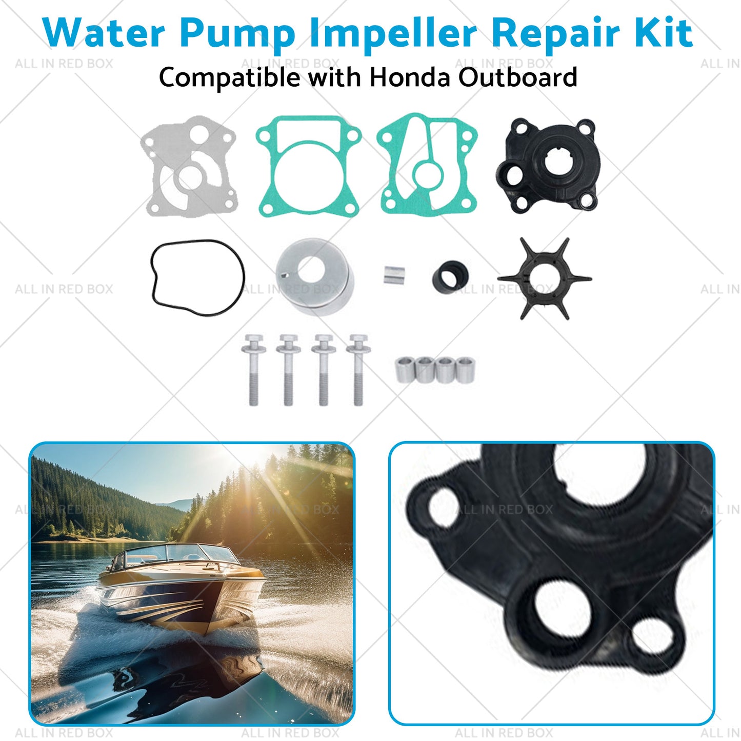 Water Pump Impeller Repair Kit Suitable BF40A BF50A for Honda Outboard 40Hp 50Hp