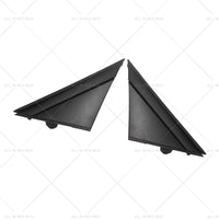 Matte Black Rear Mirror Triangle Trim Plate Suitable for 12-19 Fiat 500