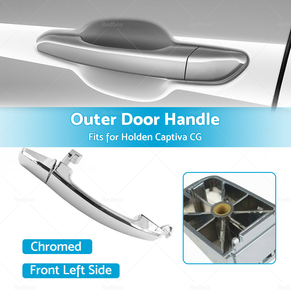 Front Left LH Outer Door Handle Chrome Suitable For Holden Captiva 2006-2018