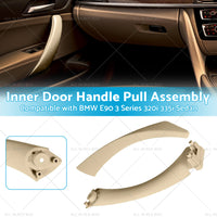 Left Inner Door Panel Handle Pull Beige Suitable For BMW E90 3 Series 320i Sedan