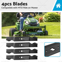 4x Blades Suitable for 38 inch  MTD Ride on Mowers 6 Point Centre Hole 742-0654