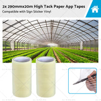 2x 290mmx20m High-Viscosity Paper Tapes Suitable for Sign Sticker Vinyl