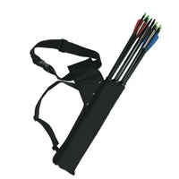 Archery Arrow Quiver Holder 3 Tube Back Waist Shoulder Strap Bag Pouch Hunting