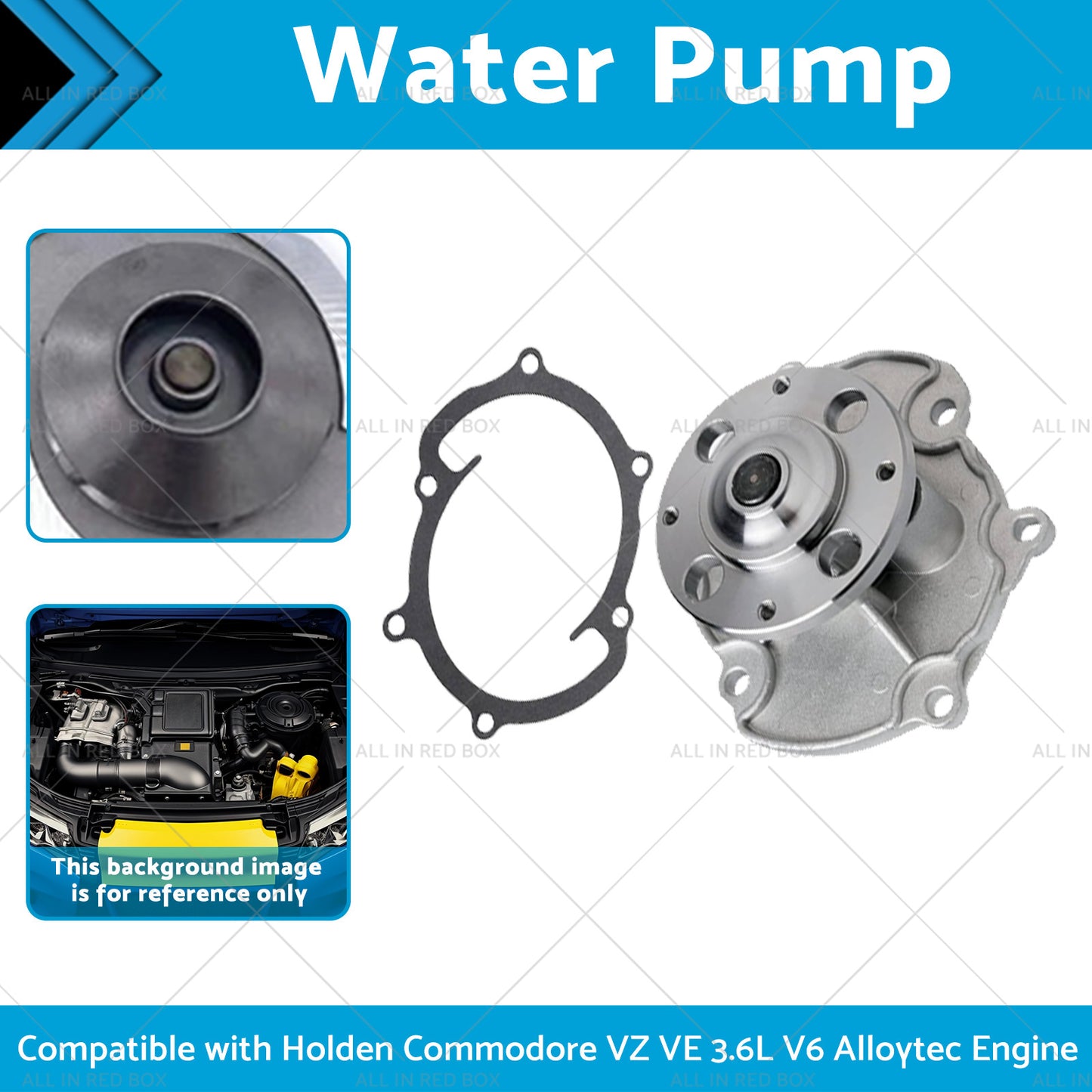 Water Pump Suitable for 04-10 Holden Commodore VZ VE 3. 6L V6 Alloytec Engine