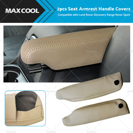 2PCS LEATHER Seat Armrest Handle Cover Suitable For 2005-2013 Range Rover SPORT