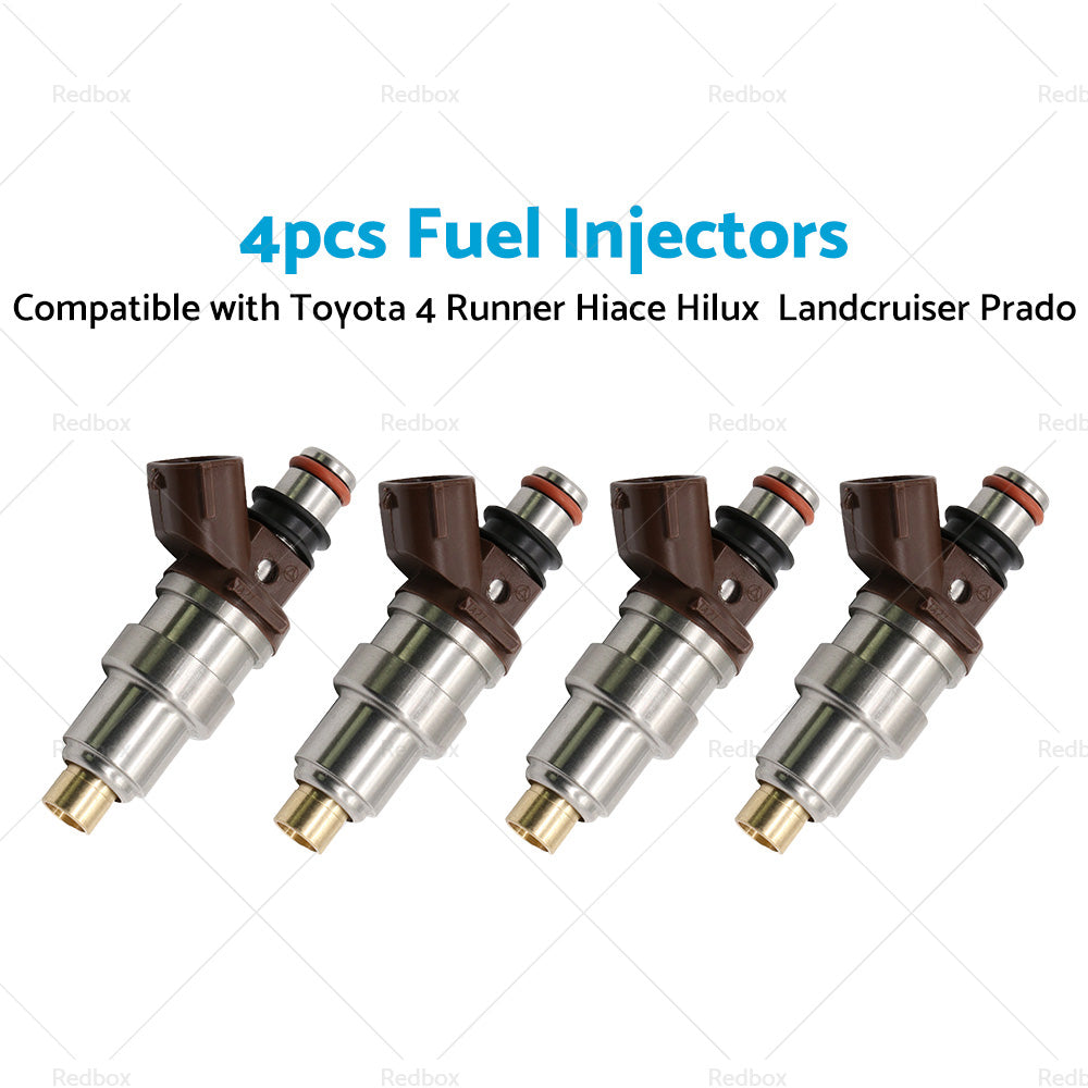 4PCS 23250-75050 FUEL INJECTORS Suitable FOR TOYOTA HILUX RZN 3RZFE 2. 7L 4 CYL