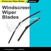 For Ford Fiesta 08-On Aero Flat Windscreen Wiper Blades 26 inch   15 inch  1 Pair