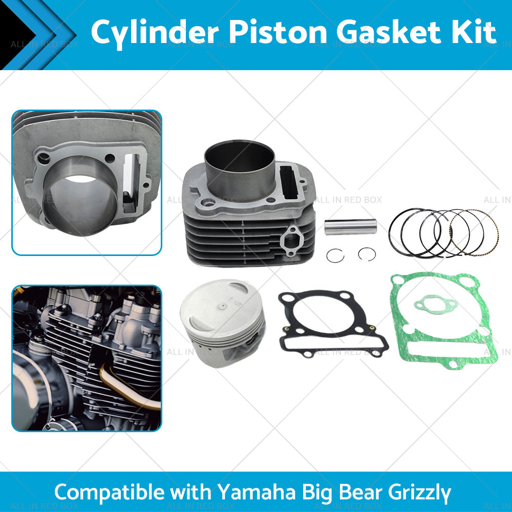 Cylinder Piston Gasket Top End Kit For Yamaha Grizzly 350 YFM350 4x4 2x4 2007-14