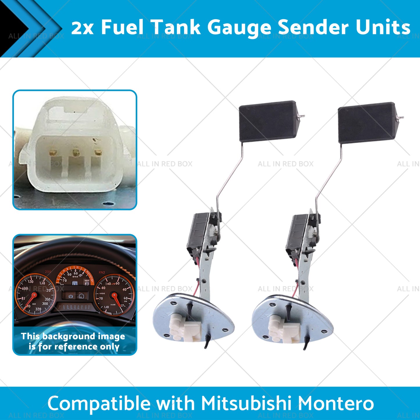 2x Fuel Tank Gauge Sender Units Suitable for Mitsubishi Montero Pajero V75 00-15