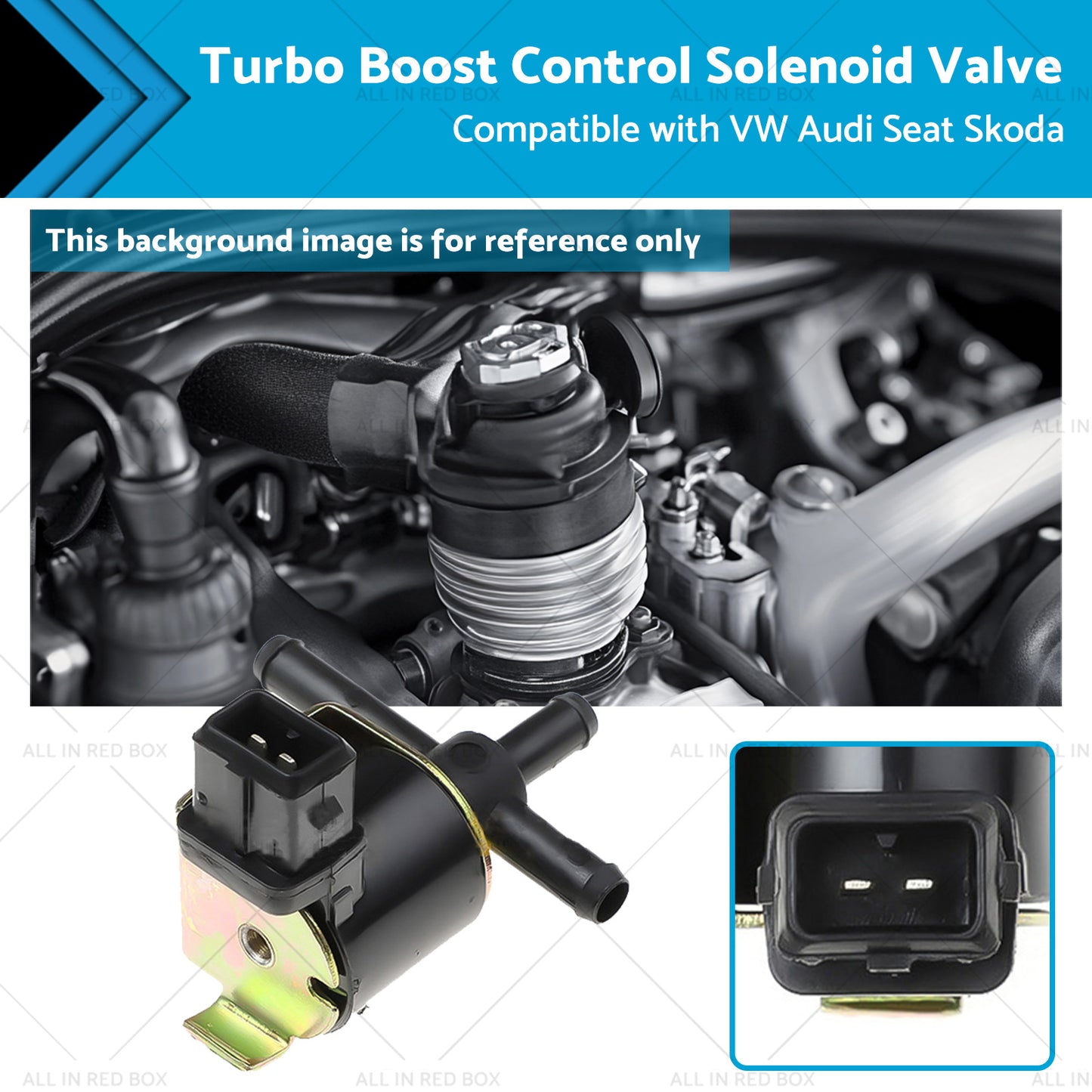 Turbo Boost Control Solenoid Valve Suitable for VW Audi Seat Skoda 058906283C