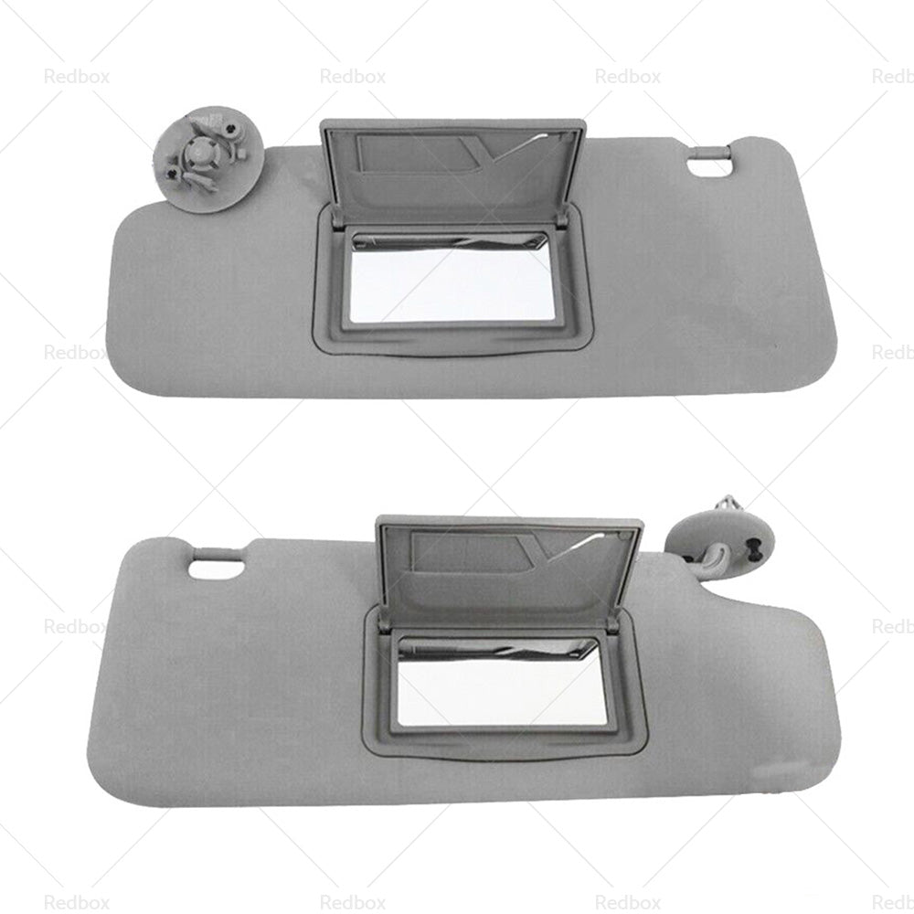 Pair Sun Visor Left Right Suitable For Holden Barina TM 2011-2018 Grey