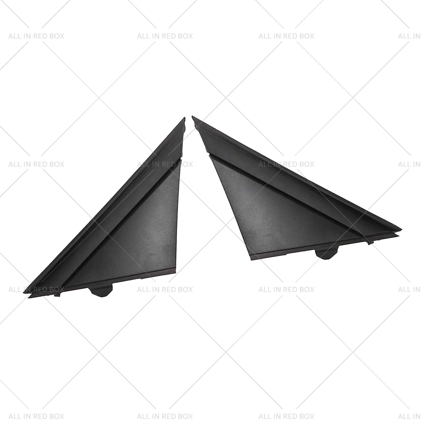 Matte Black Rear Mirror Triangle Trim Plate Suitable for 12-19 Fiat 500