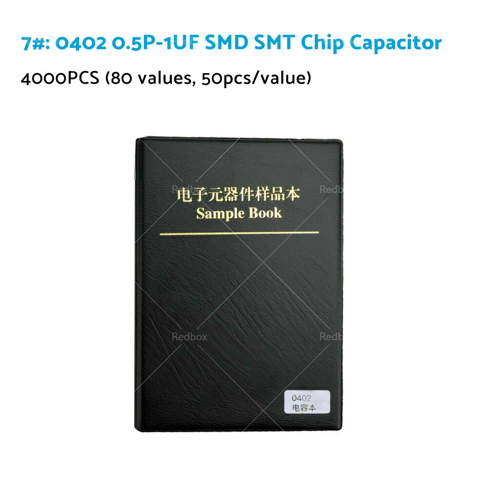 1x 0201/0402/0603/0805/1206 SMD/SMT Capacitor Chip Resistor Samples Book Kit