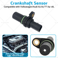 1x Crankshaft Sensor Suitable for 1.8L 2.0L Volkswagen Audi A3 A5 TT A4