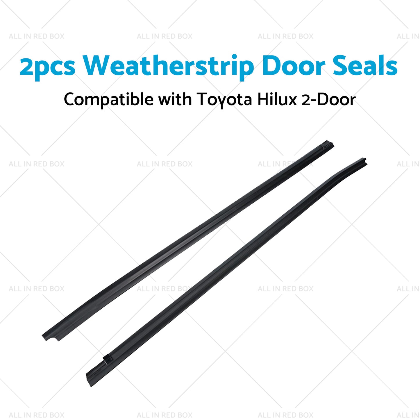 Front Door Seal Weatherstrip Rubber Suitable for Toyota Hilux 2-Door Ute 05-15