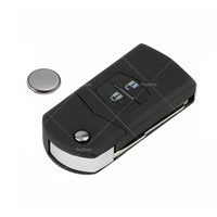 2 Button Remote Car Key 4D63 Chip 433 MHz Fits For Mazda 2 3 CX-7 CX-9 SKE126-01