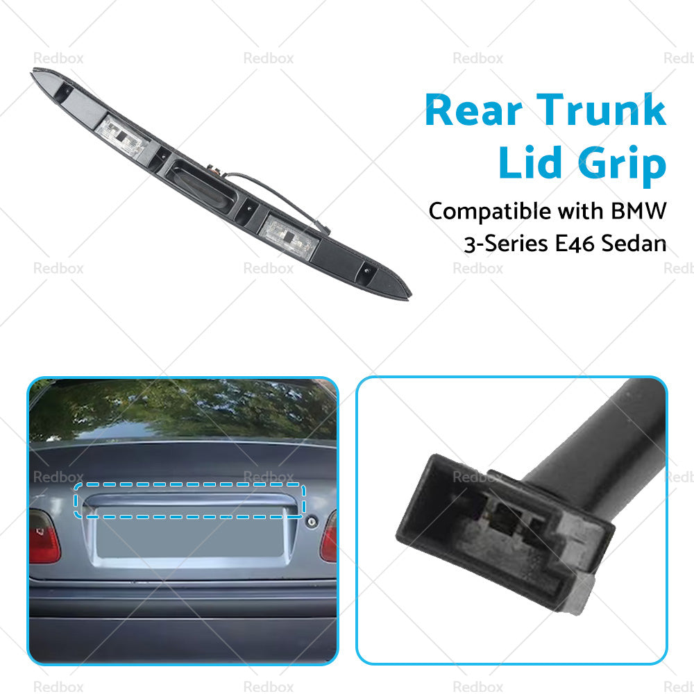 Rear Trunk Liftgate Pull Handle 51137171699 Suitable for BMW 3 Series E46 Sedan