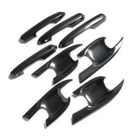 Carbon Fiber Look Door Handle Bowl Strip Covers Suitable for Toyota Kluger 2021¡§C2025