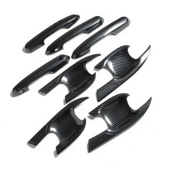 compare product Carbon Fiber Look Door Handle Bowl Strip Covers Suitable for Toyota Kluger 2021¡§C2025