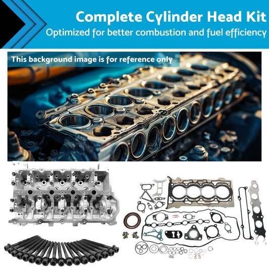Complete Cylinder Head Kit w/ Gaskets Bolts Suitable For Mitsubishi Triton 4N15