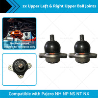 4010A056 2x Upper Front Ball Joints Suitable for Pajero NM NP NS NT NX 99-13