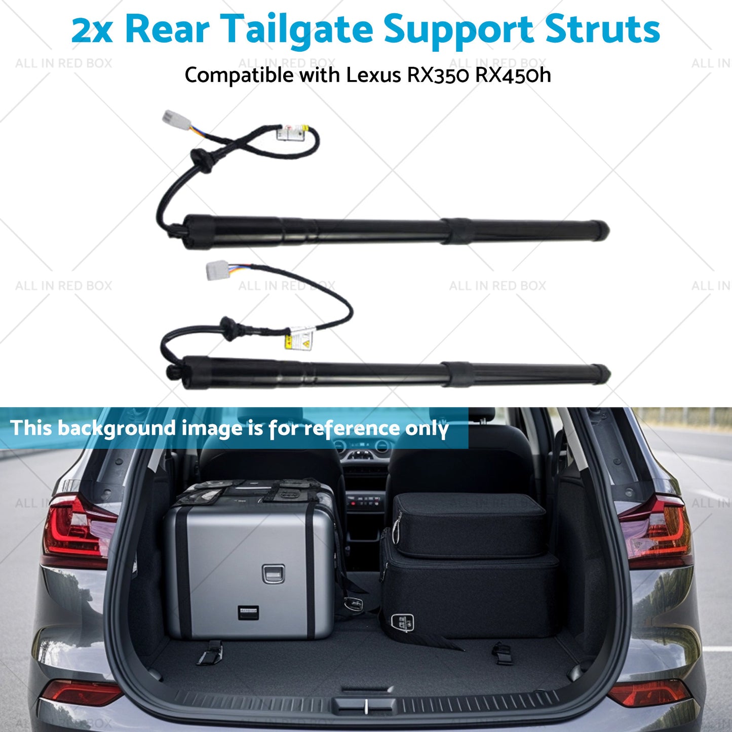 2x Rear Tailgate Support Struts Suitable for Lexus RX350 RX450h 6892048031 16-19